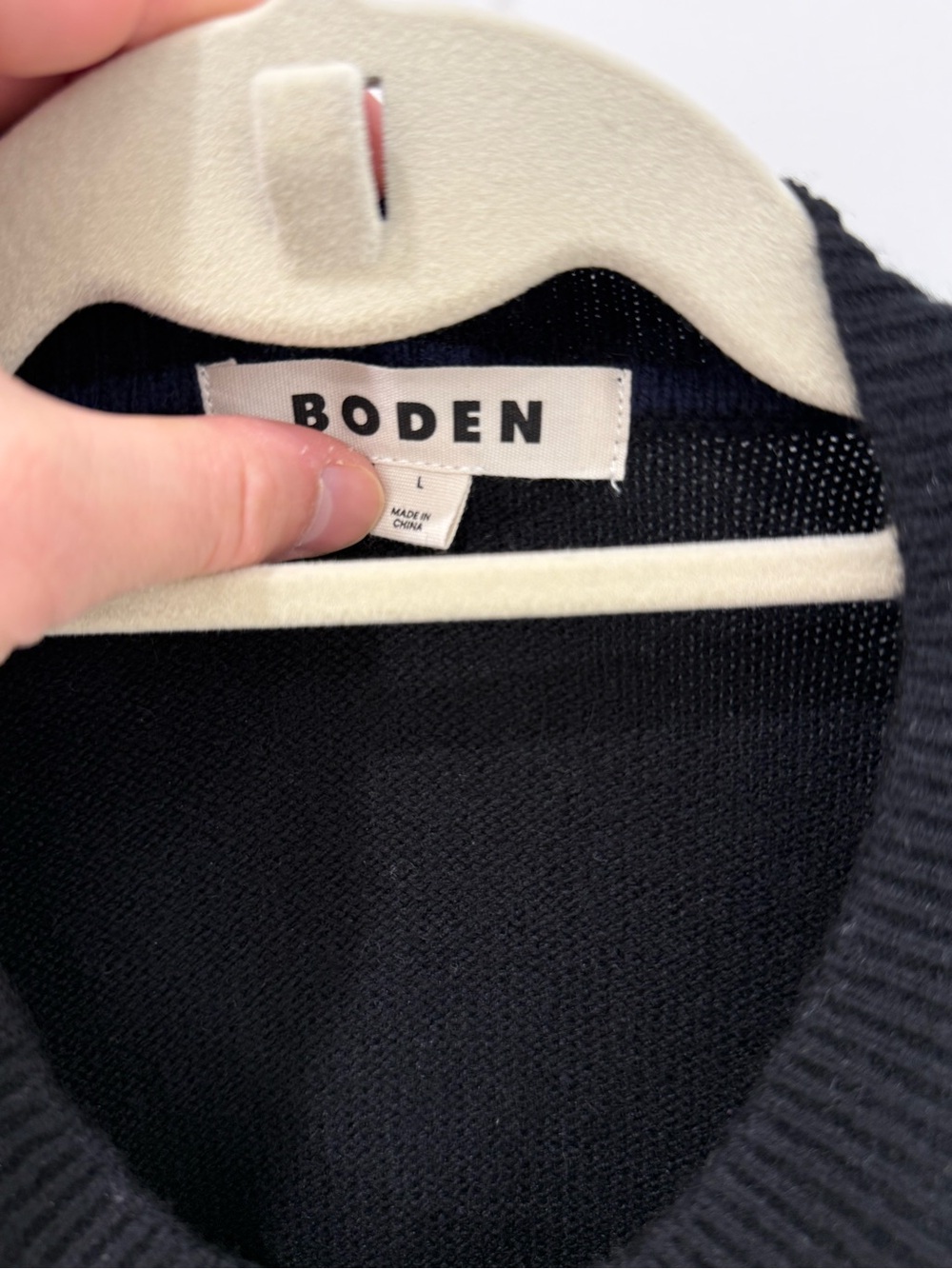 Boden Black Cardigan with Rhinestoned Multicolor Bow - Picture 7 of 7
